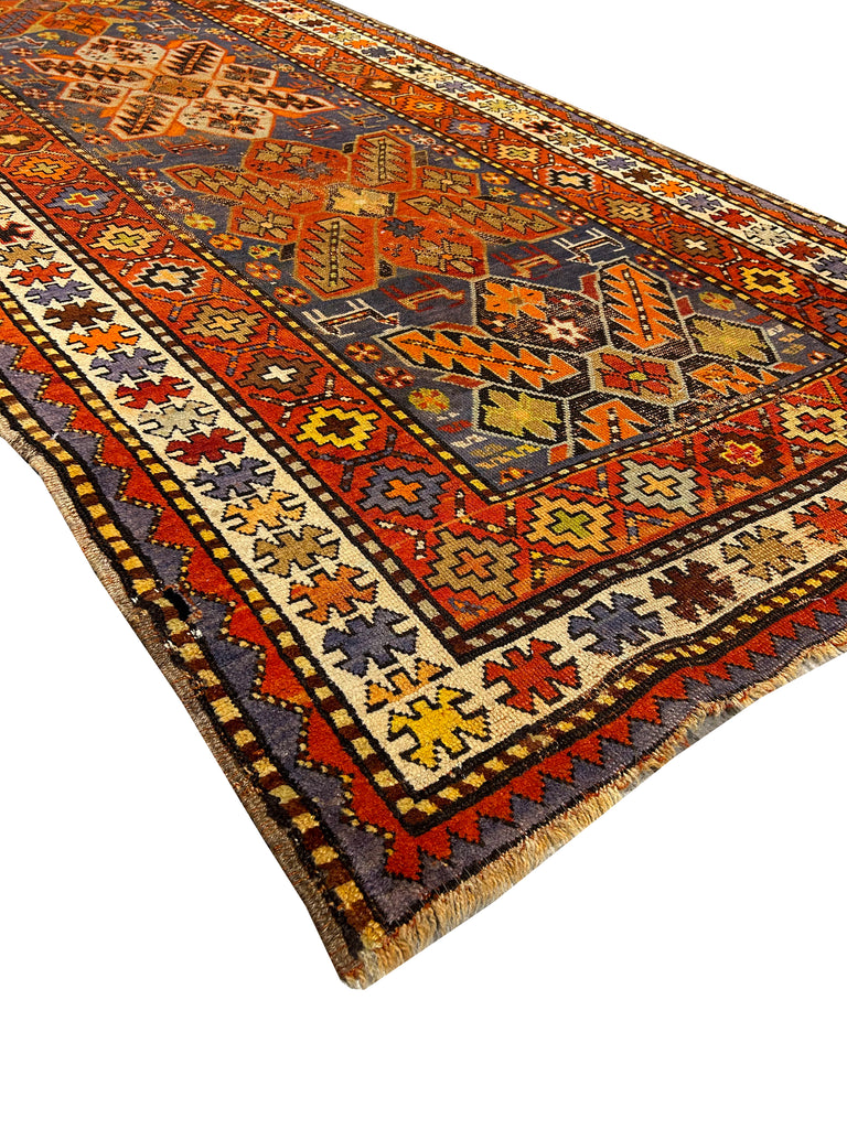 4' x 8' Rust-Antique-Russian-Kazak-Runner-Light-Blue .jpg