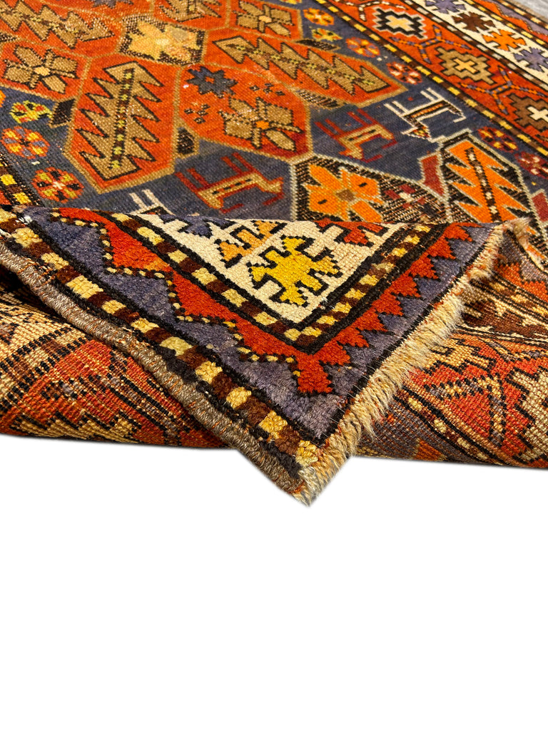 4' x 8' Rust-Antique-Russian-Kazak-Runner-Light-Blue .jpg