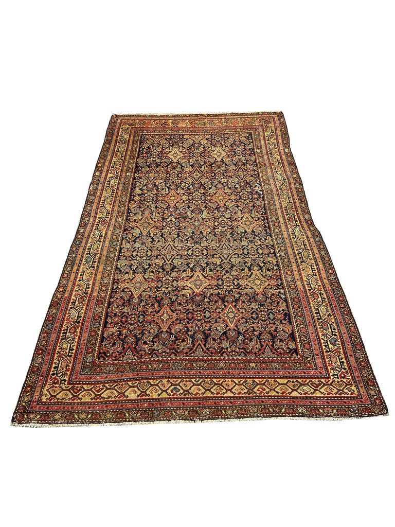 4' x 8' Semi-Antique-Persian-Malayer-Herati-Wide-Runner-Rug-1950's.jpg