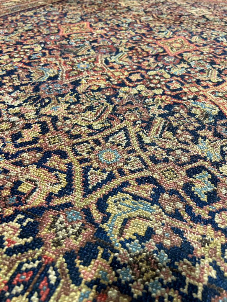 4' x 8' Semi-Antique-Persian-Malayer-Herati-Wide-Runner-Rug-1950's.jpg
