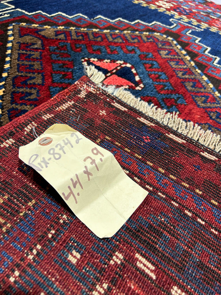 4' x 8' Antique-Aegean-Blue-Russian-Kazak-Runner-Rug.jpg