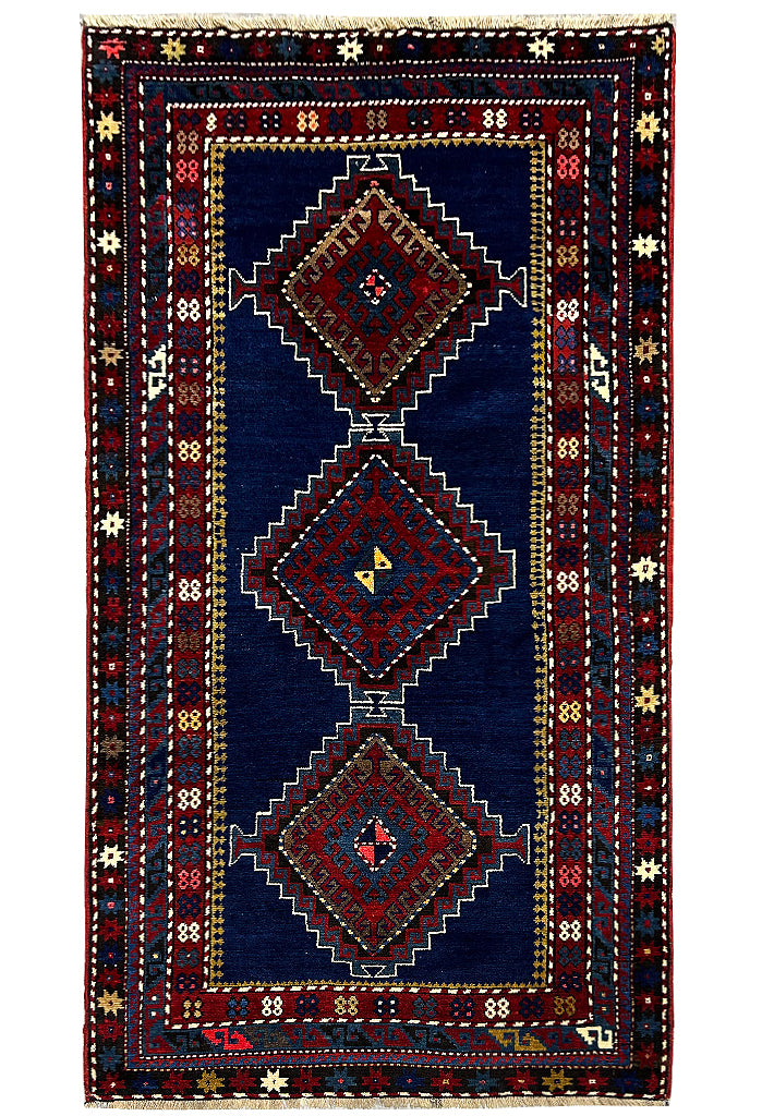 4' x 8' Antique-Aegean-Blue-Russian-Kazak-Runner-Rug.jpg