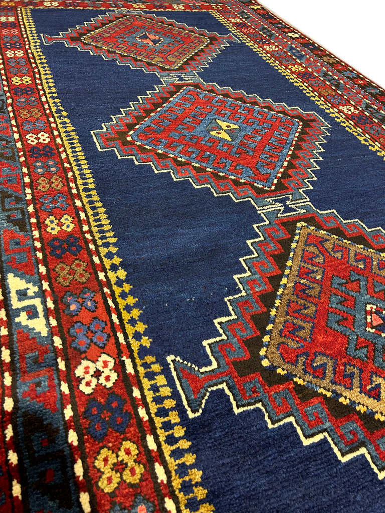 4' x 8' Antique-Aegean-Blue-Russian-Kazak-Runner-Rug.jpg