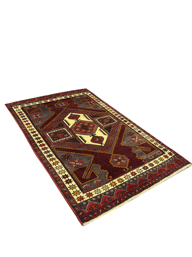 4.7 x 7' Antique Russian Kazak Early 1900's PIX-12635