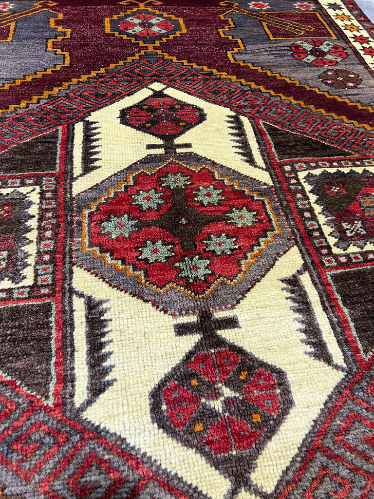 4.7 x 7' Antique Russian Kazak Early 1900's PIX-12635