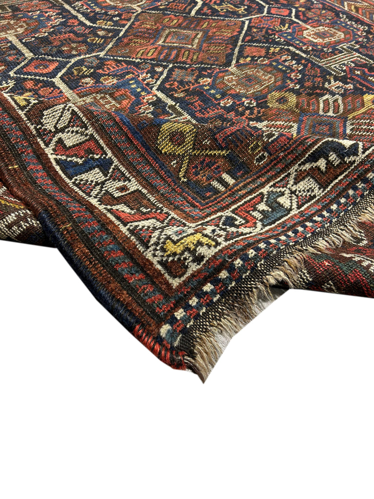 5.3 x 6.3 Antique Squarish Persian Heriz Rug 25722B