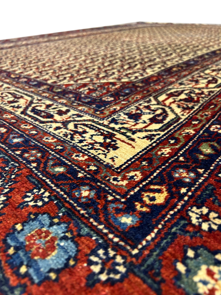 4.6 x 5.10 Antique Persian Seneh Rug 8863