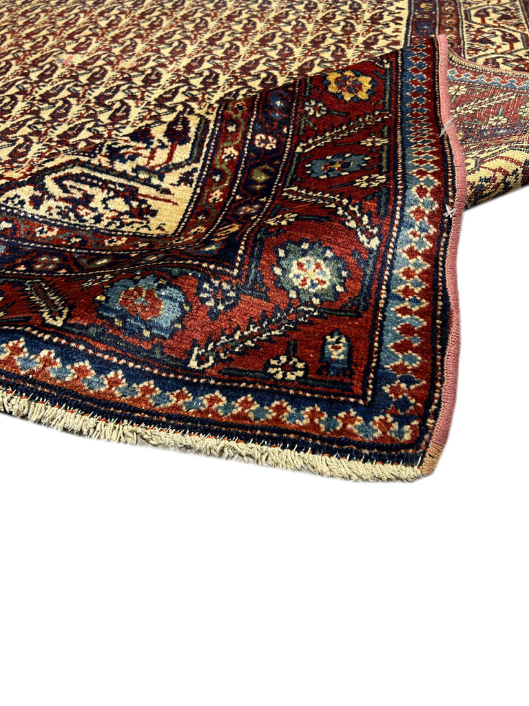 4.6 x 5.10 Antique Persian Seneh Rug 8863