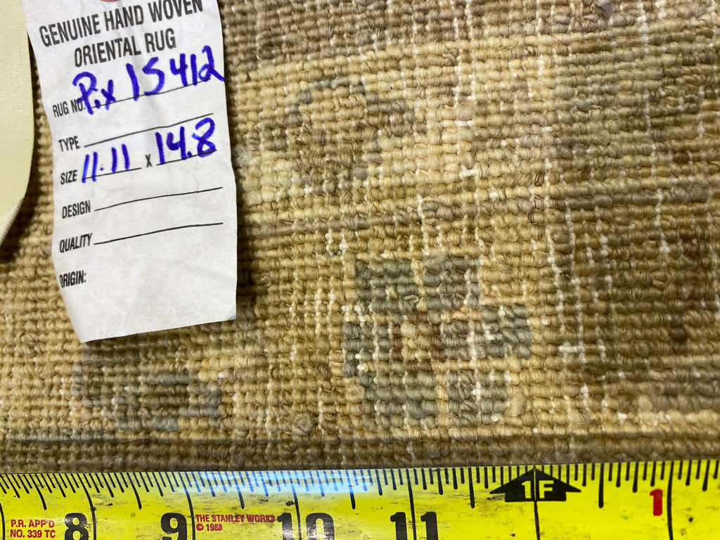 12' x 15' Green Large Chobi Peshawar Rug 15412