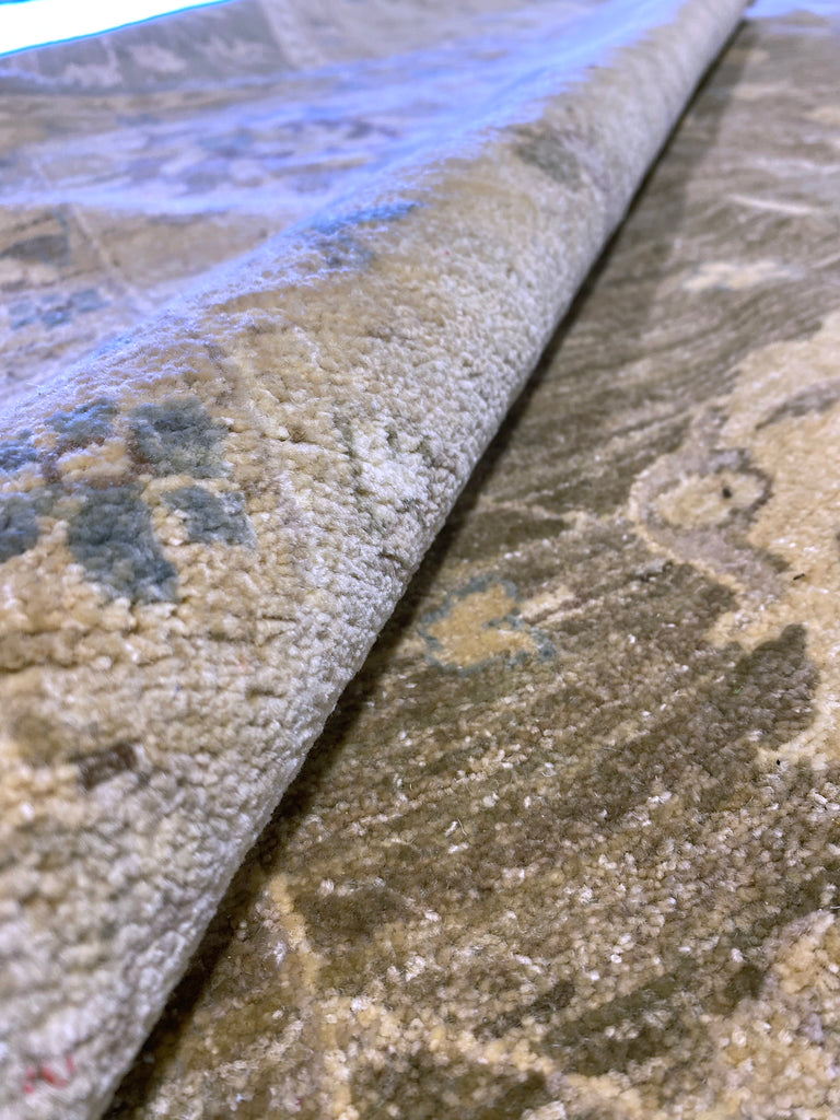 12' x 15' Green Large Chobi Peshawar Rug 15412