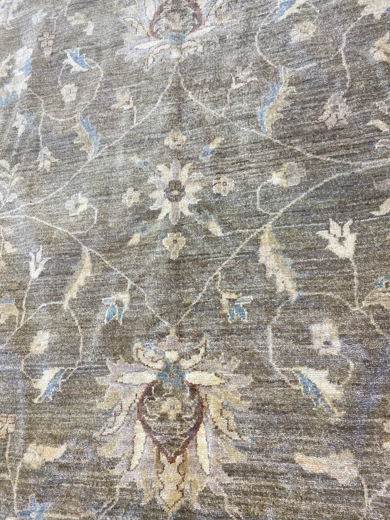 12' x 15' Green Large Chobi Peshawar Rug 15412