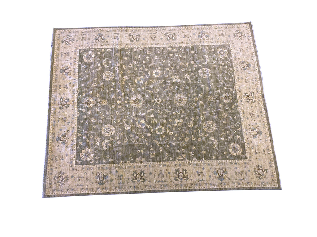 12' x 15' Green Large Chobi Peshawar Rug 15412