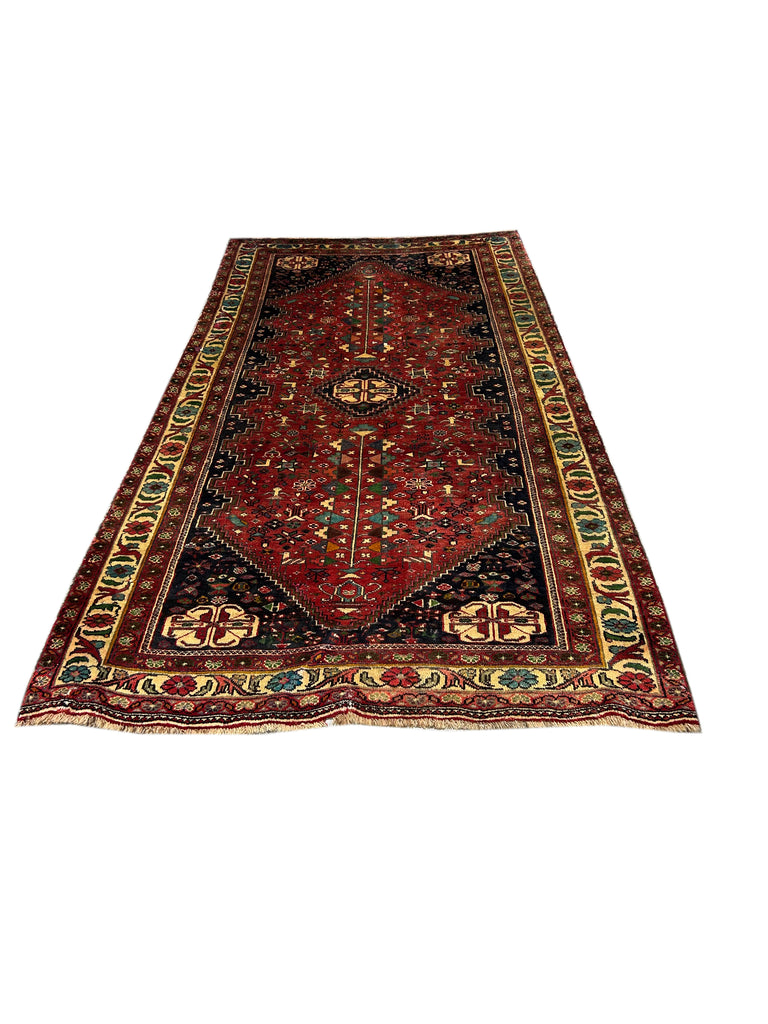 4.7 x 7.9 Persian Shiraz Tribal Rug #S10-5896
