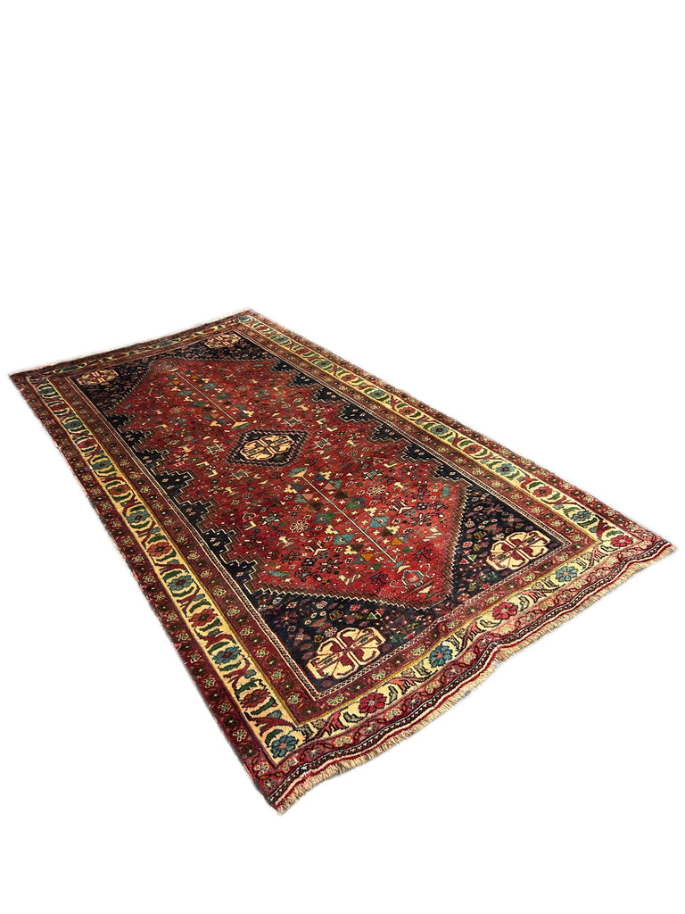 4.7 x 7.9 Persian Shiraz Tribal Rug #S10-5896