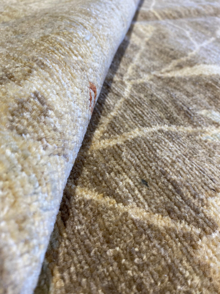 15.8 x 19.8 Large Brown Chobi Peshawar Rug 15430