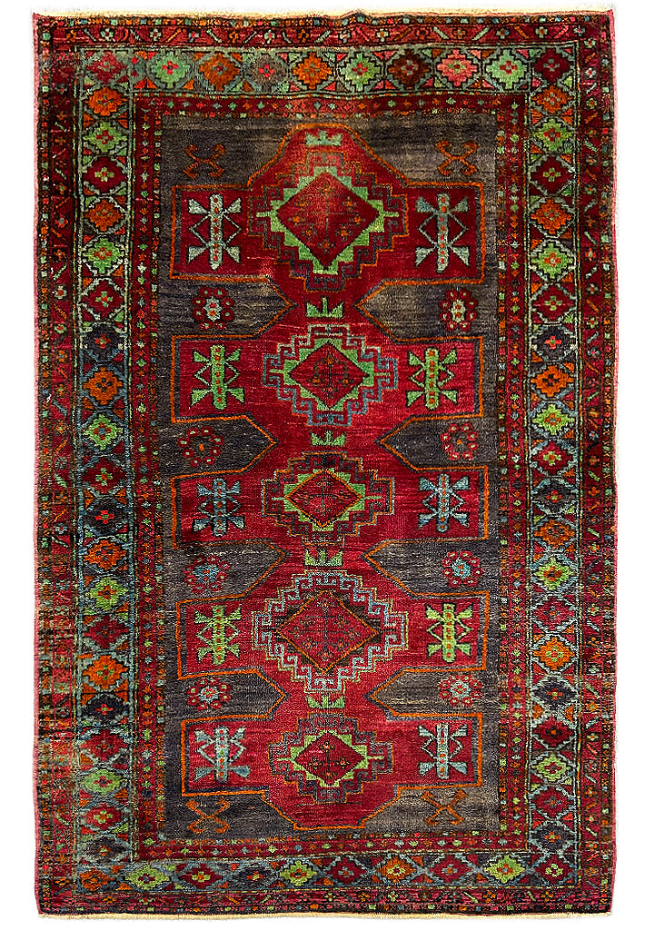 5 x 7.10 Magenta Pink Antique Caucasian Kazak Rug 71185