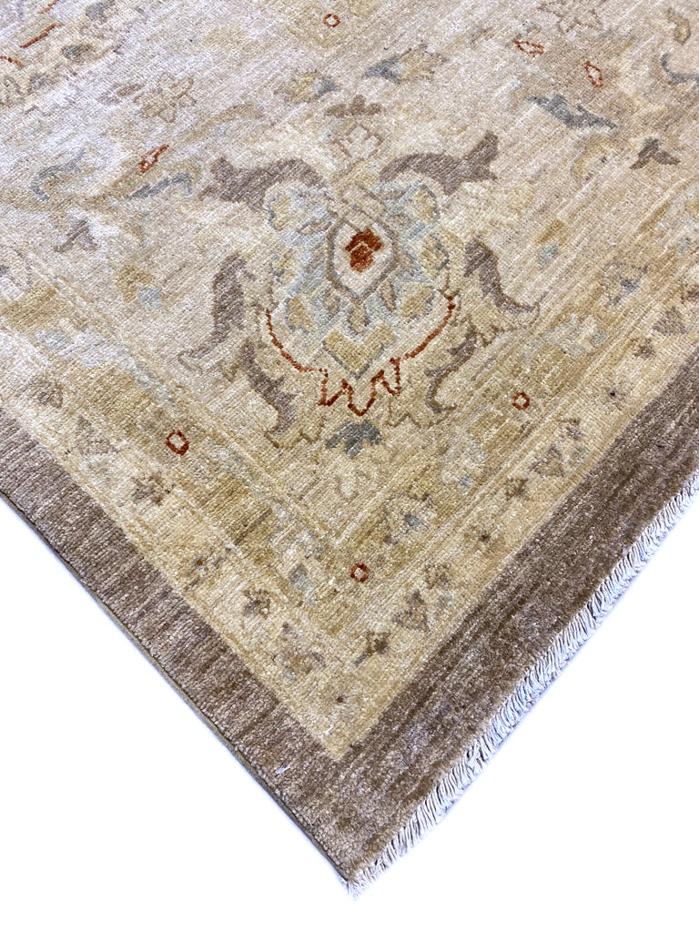 15.8 x 19.8 Large Brown Chobi Peshawar Rug 15430