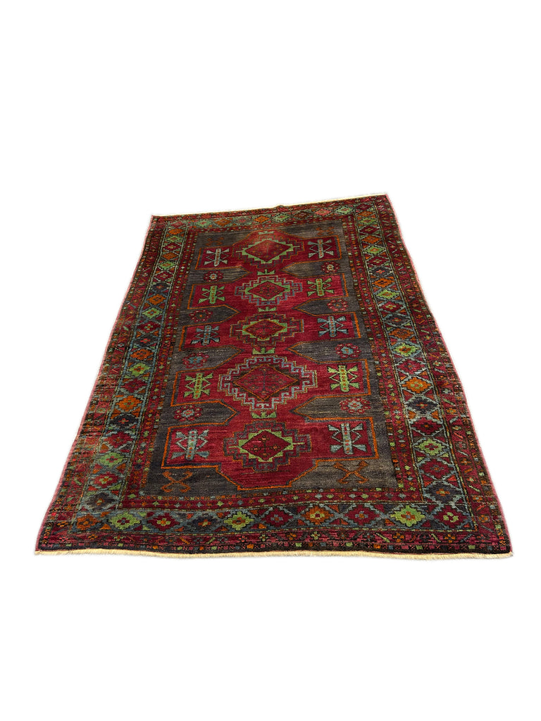 5 x 7.10 Magenta Pink Antique Caucasian Kazak Rug 71185