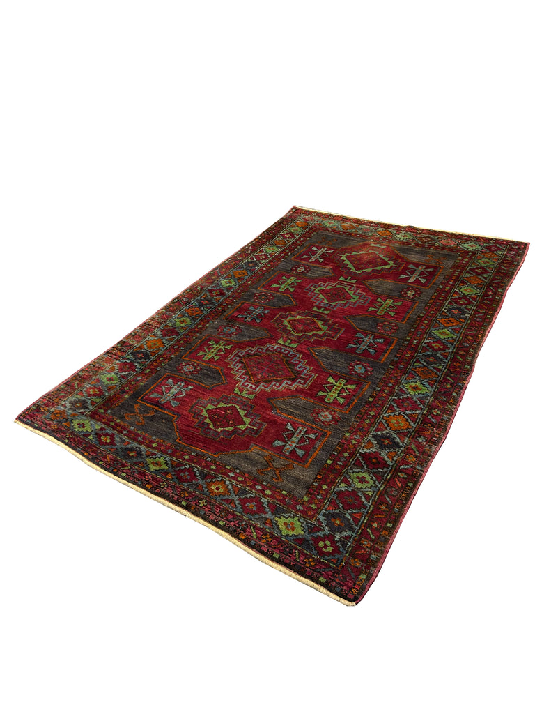 5 x 7.10 Magenta Pink Antique Caucasian Kazak Rug 71185