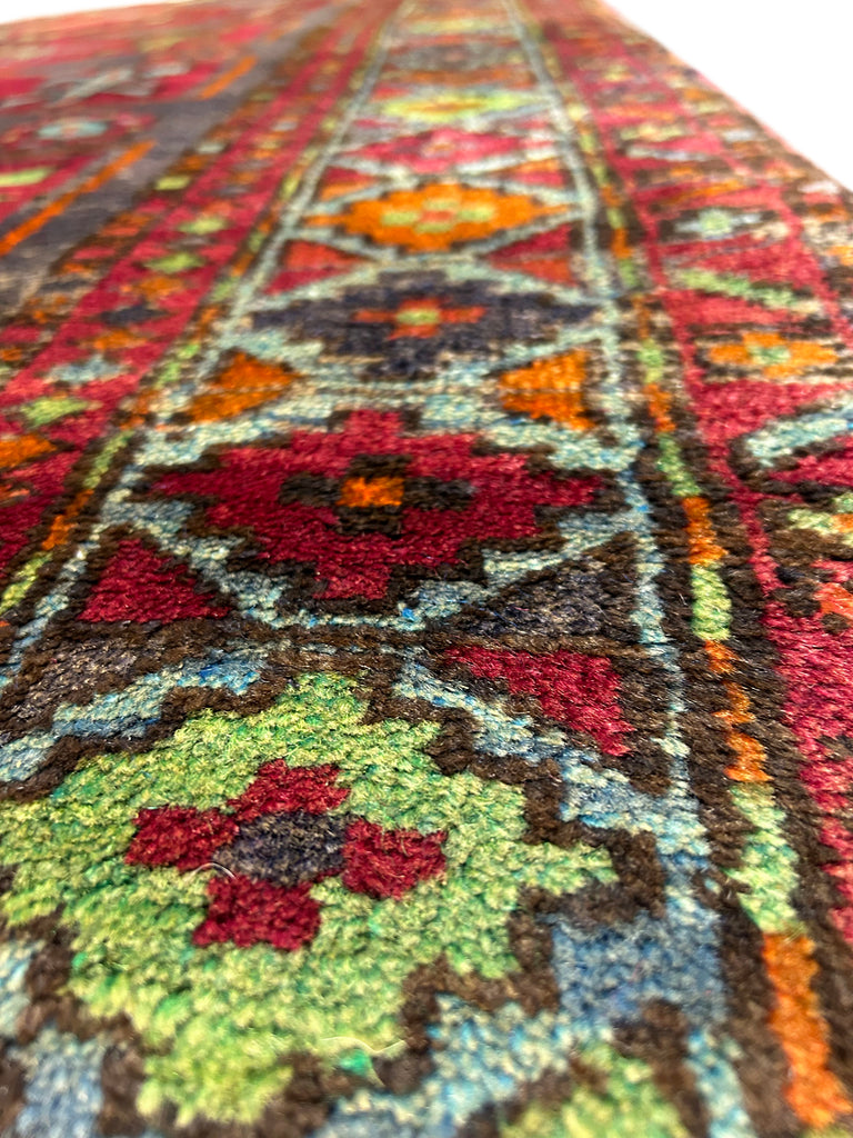 5 x 7.10 Magenta Pink Antique Caucasian Kazak Rug 71185