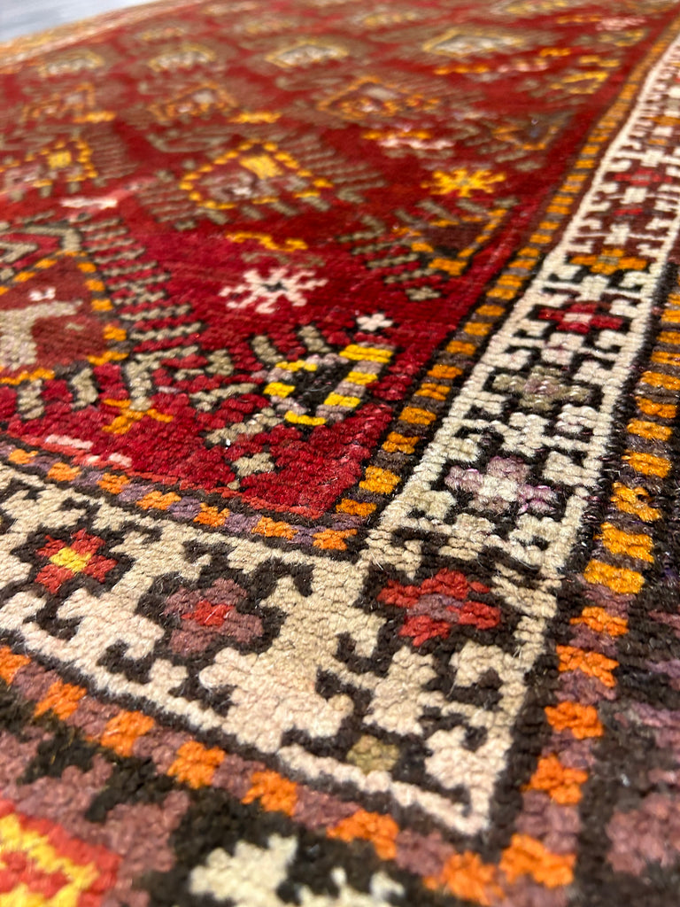 4.7 x 7' Traditional All Over Pattern Kazak Rug 9061