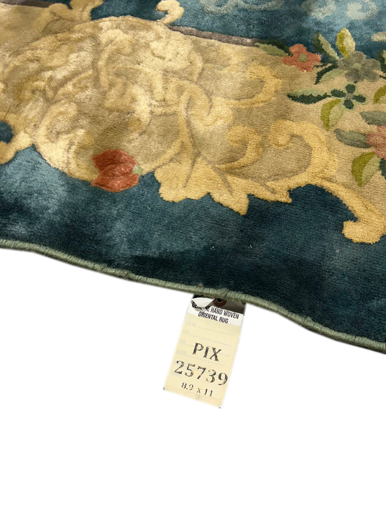 8.9 x 11' Semi Antique Chinese Peking Rug 25739B