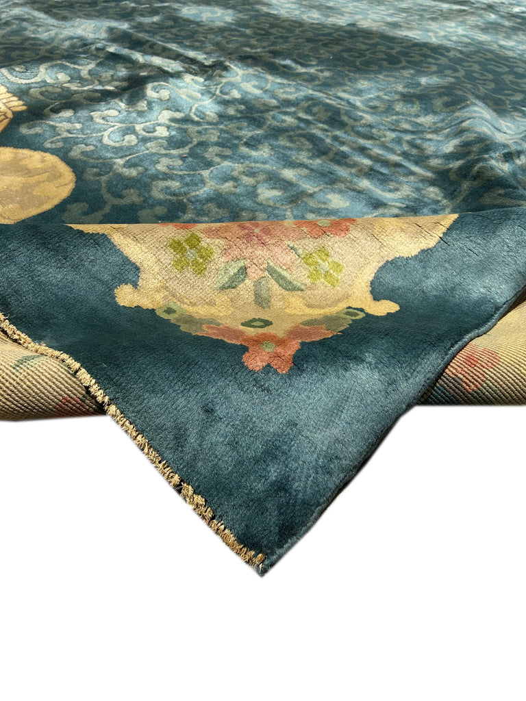 8.9 x 11' Semi Antique Chinese Peking Rug 25739B