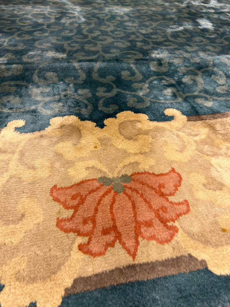 8.9 x 11' Semi Antique Chinese Peking Rug 25739B