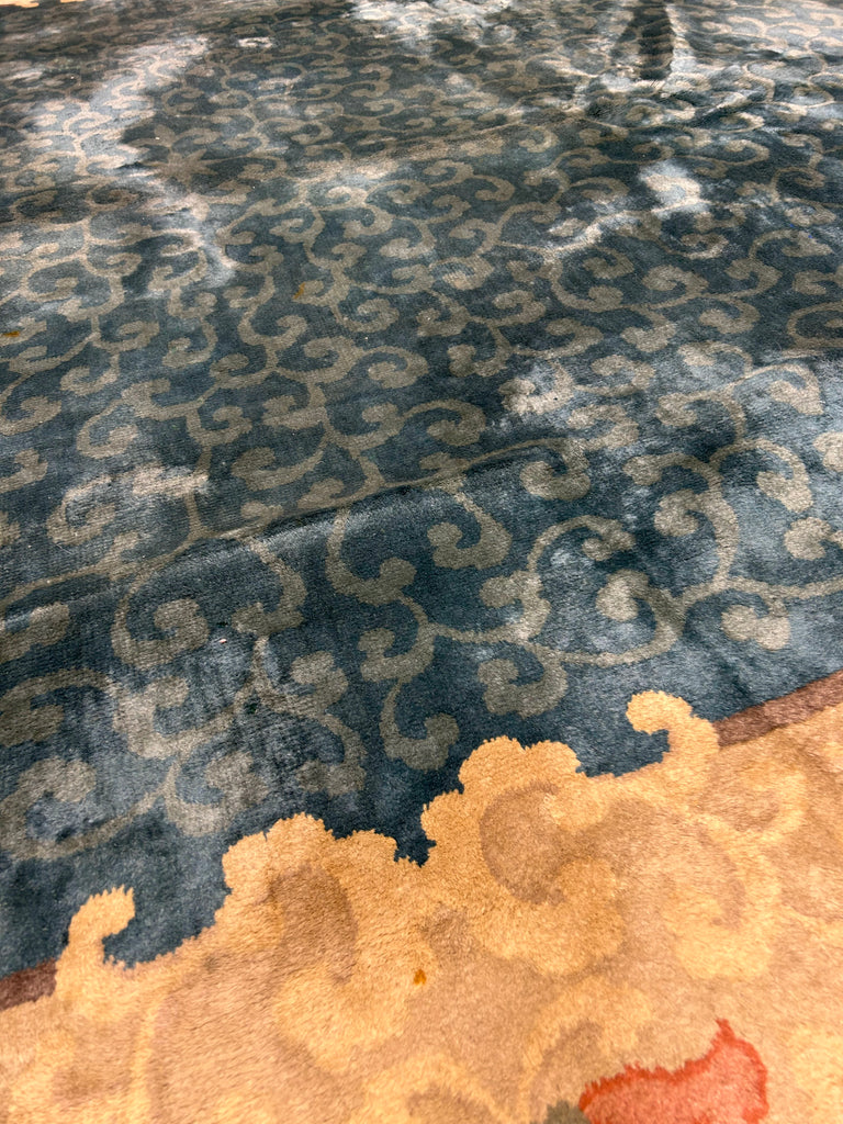 8.9 x 11' Semi Antique Chinese Peking Rug 25739B