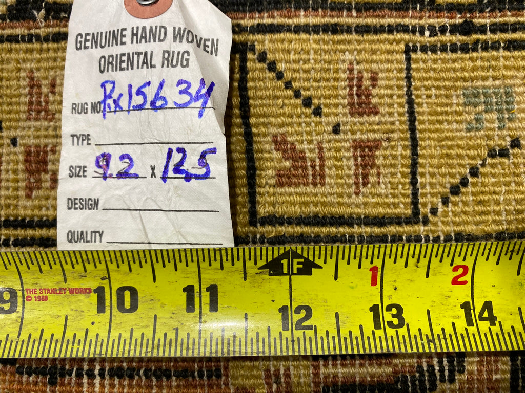 9'2” x 12'5” Top QUALITY Agra Rug Fine Wool Veggie Dye 15634