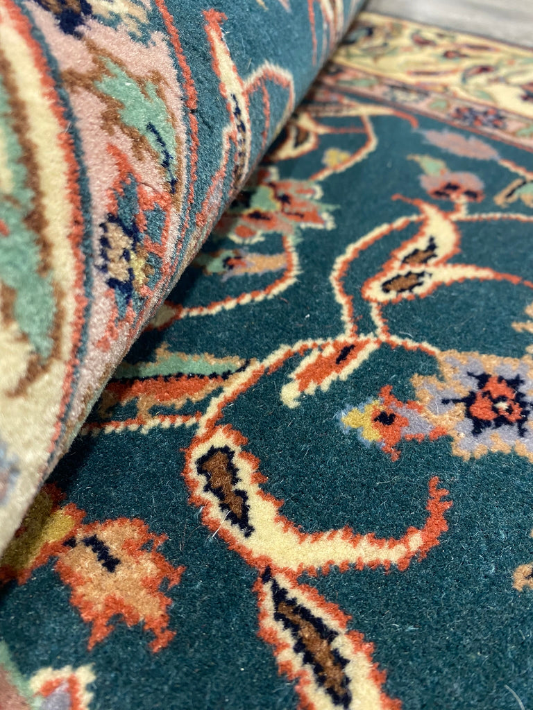 3 x 5 GREEN Fine Weave Tabriz Rug #PIX-4612