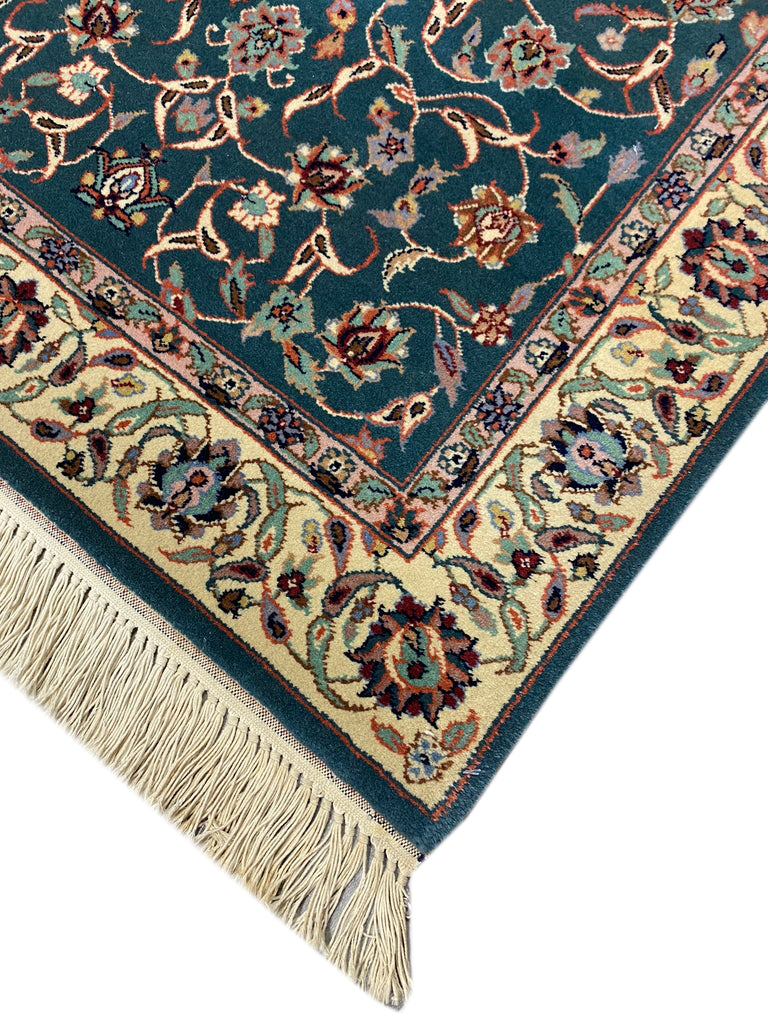 3 x 5 GREEN Fine Weave Tabriz Rug #PIX-4612