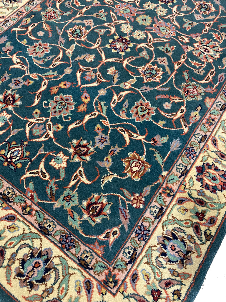 3 x 5 GREEN Fine Weave Tabriz Rug #PIX-4612