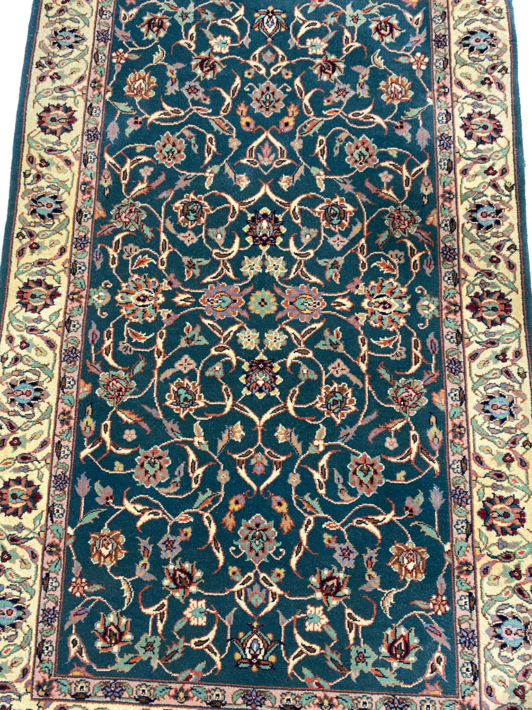 3 x 5 GREEN Fine Weave Tabriz Rug #PIX-4612
