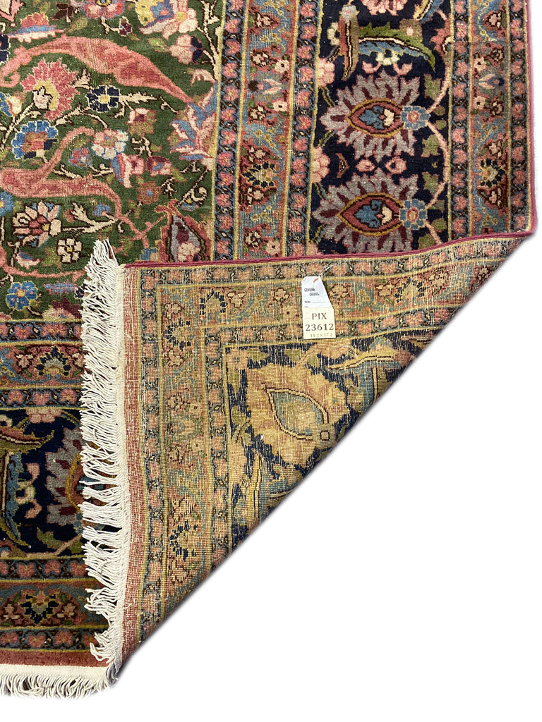 11.2 x 17.2 Large Antique Persian Tabriz Rug 23612