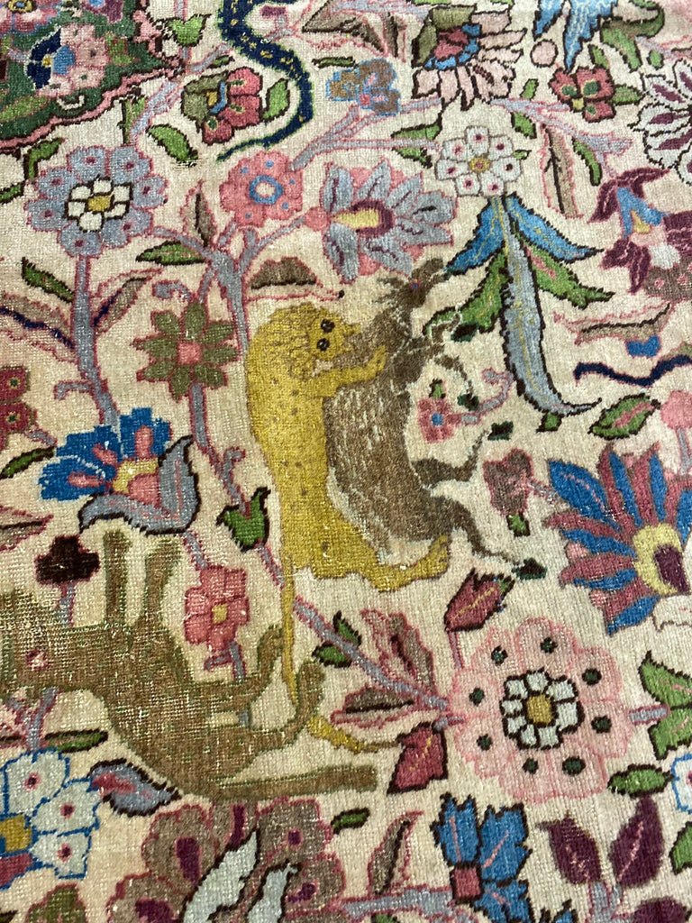 11.2 x 17.2 Large Antique Persian Tabriz Rug 23612