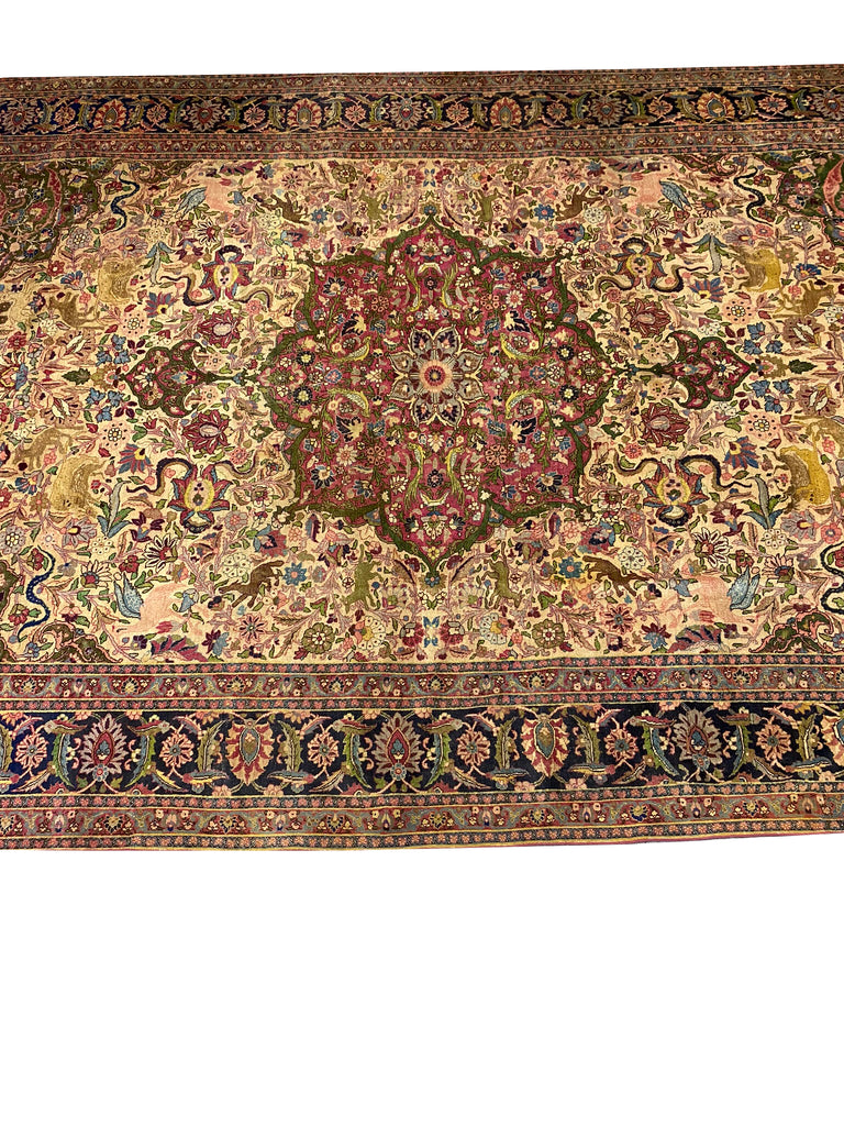 11.2 x 17.2 Large Antique Persian Tabriz Rug 23612