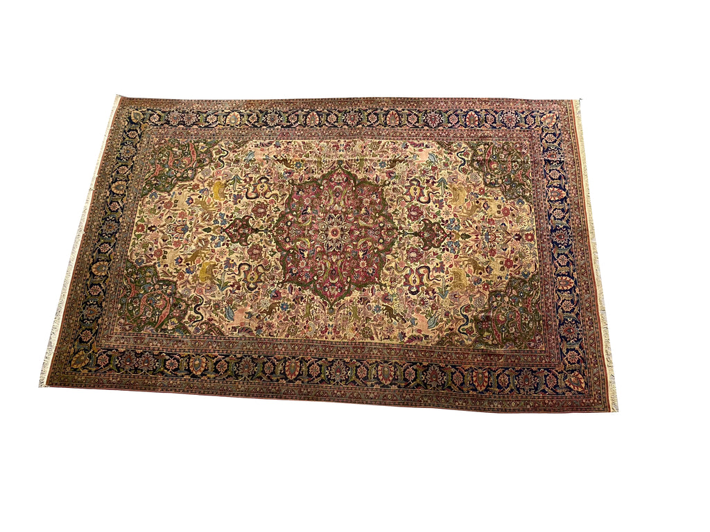 11.2 x 17.2 Large Antique Persian Tabriz Rug 23612