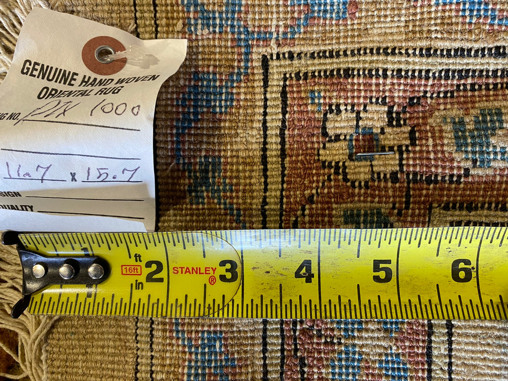 11.7 x 15.7 Unusual Antique Tabriz Rug Large Contemporary Pattern #Pix-1000