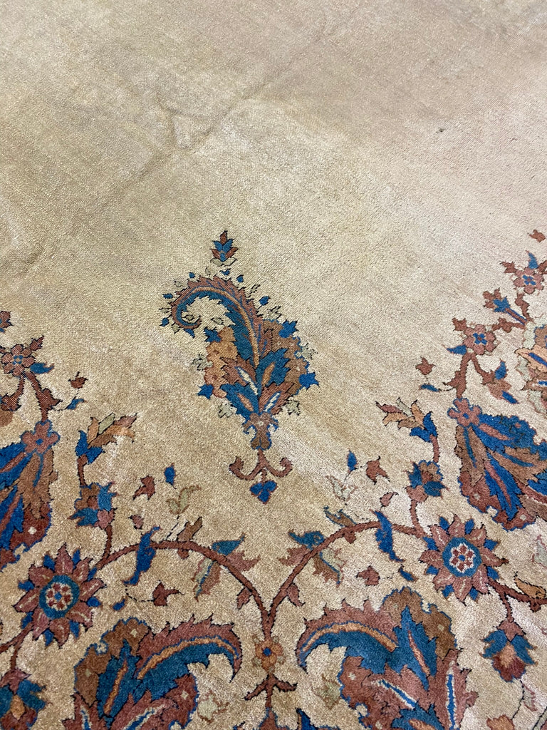 11.7 x 15.7 Unusual Antique Tabriz Rug Large Contemporary Pattern #Pix-1000