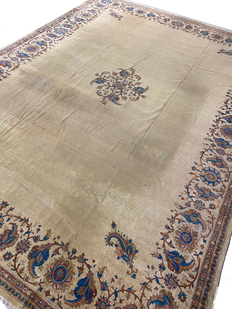 11.7 x 15.7 Unusual Antique Tabriz Rug Large Contemporary Pattern #Pix-1000