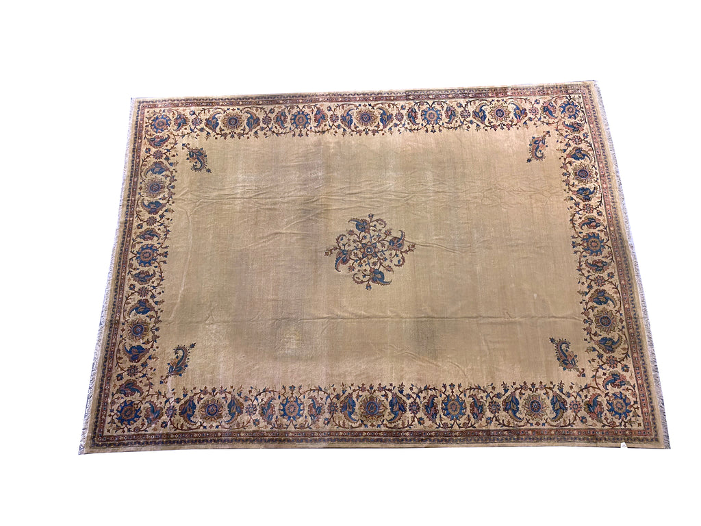 11.7 x 15.7 Unusual Antique Tabriz Rug Large Contemporary Pattern #Pix-1000