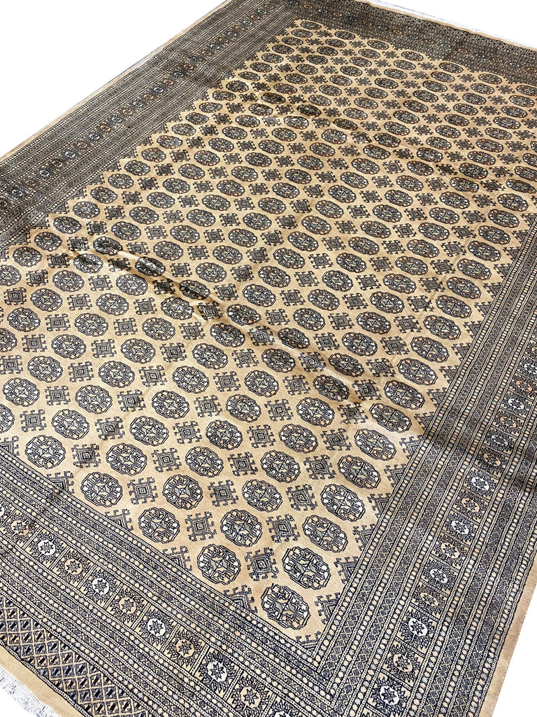 10 x 14 Genuine Bokhara Rug Handmade Pakistan Soft Silky Wool #F-6583