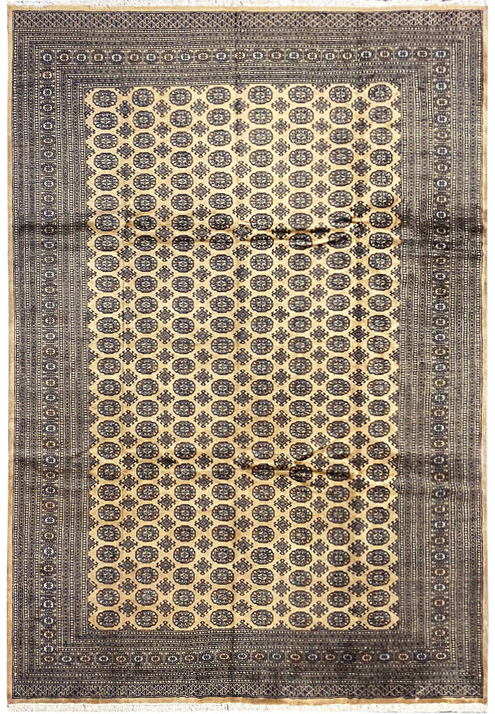 10 x 14 Genuine Bokhara Rug Handmade Pakistan Soft Silky Wool #F-6583