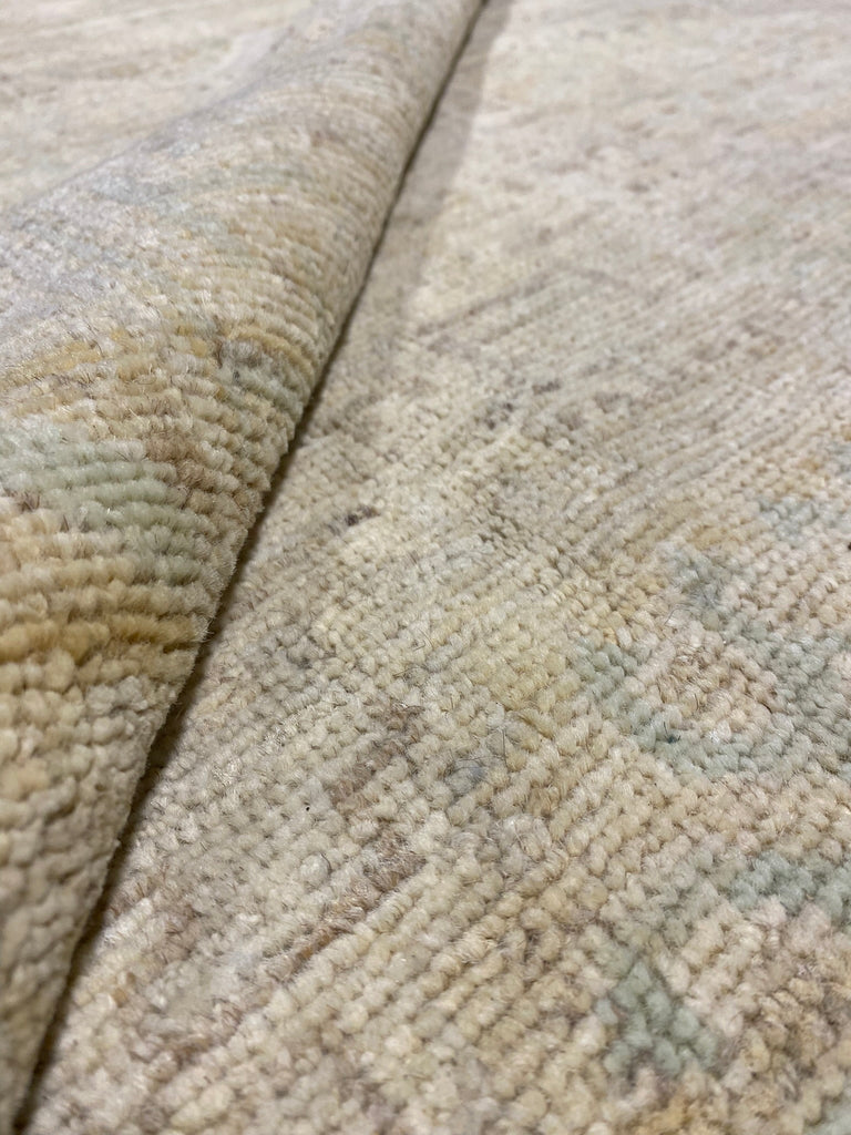 12.8 x 18.0 Neutral Pale Quality Zigler Chobi Peshawar Rug AMAZING CARPET #PIX-25170