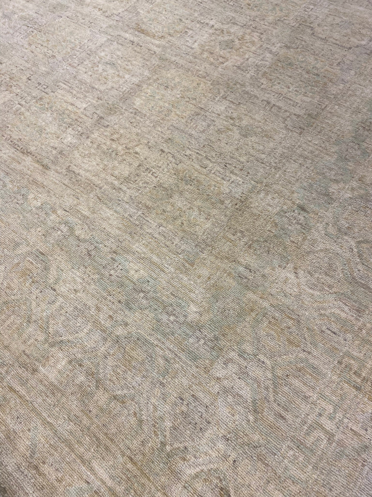 12.8 x 18.0 Neutral Pale Quality Zigler Chobi Peshawar Rug AMAZING CARPET #PIX-25170