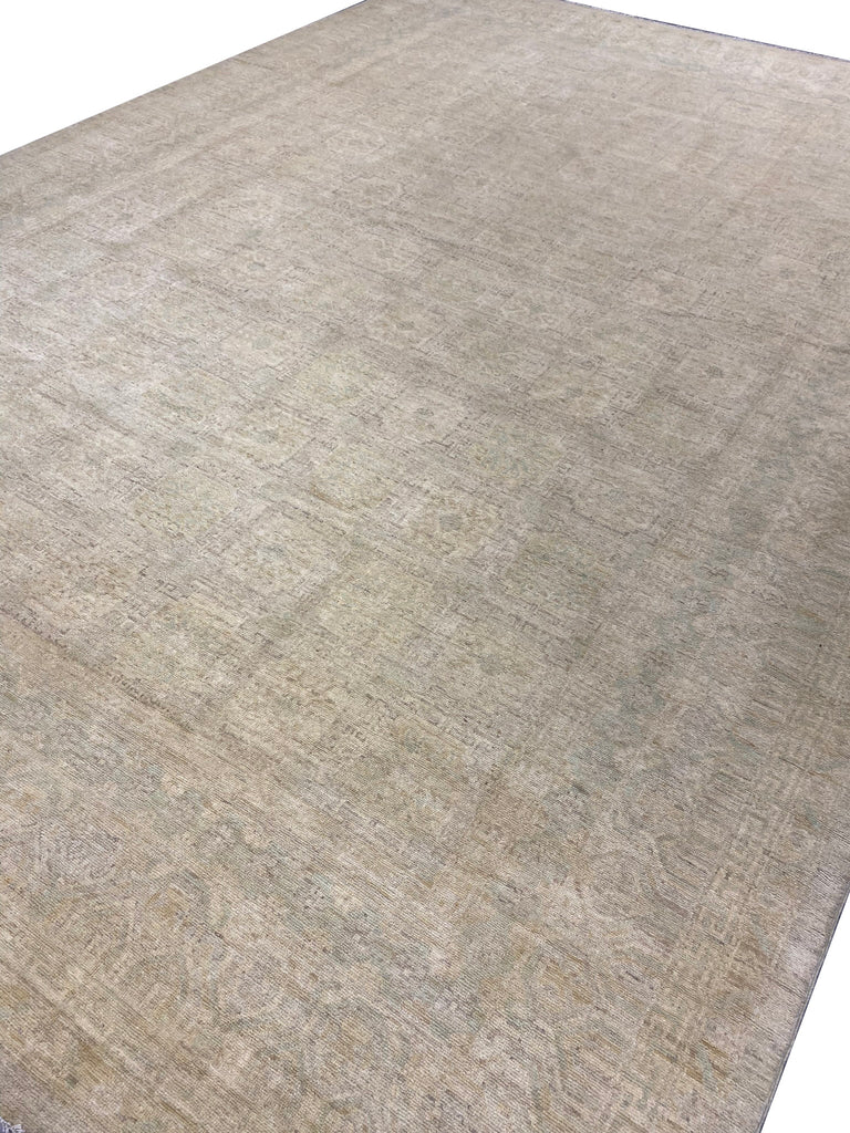 12.8 x 18.0 Neutral Pale Quality Zigler Chobi Peshawar Rug AMAZING CARPET #PIX-25170