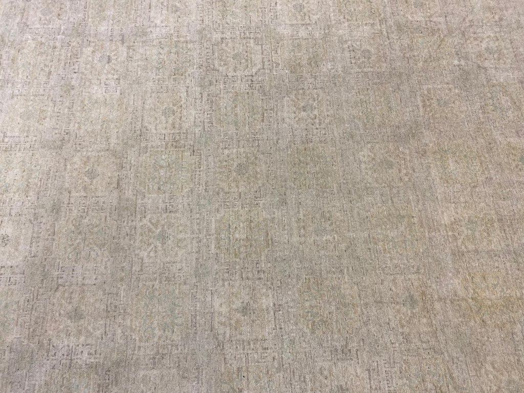 12.8 x 18.0 Neutral Pale Quality Zigler Chobi Peshawar Rug AMAZING CARPET #PIX-25170