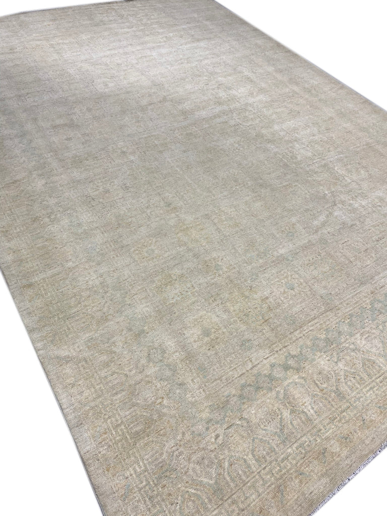 12.8 x 18.0 Neutral Pale Quality Zigler Chobi Peshawar Rug AMAZING CARPET #PIX-25170