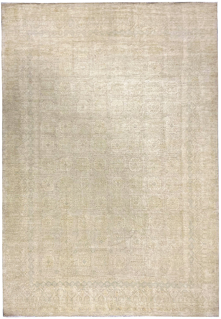 12.8 x 18.0 Neutral Pale Quality Zigler Chobi Peshawar Rug AMAZING CARPET #PIX-25170